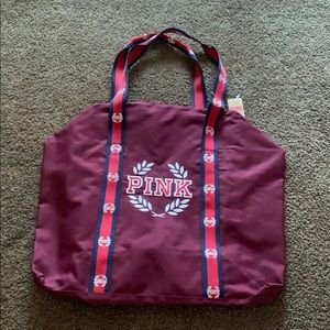 Pink duffel bag/tote bag